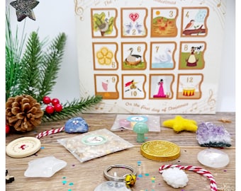 Kids Crystal & Gifts For Christmas Eve Box Fillers, Fun 12 Day Of Christmas Gift, Christmas Eve Stocking Filler Gifts From Santa