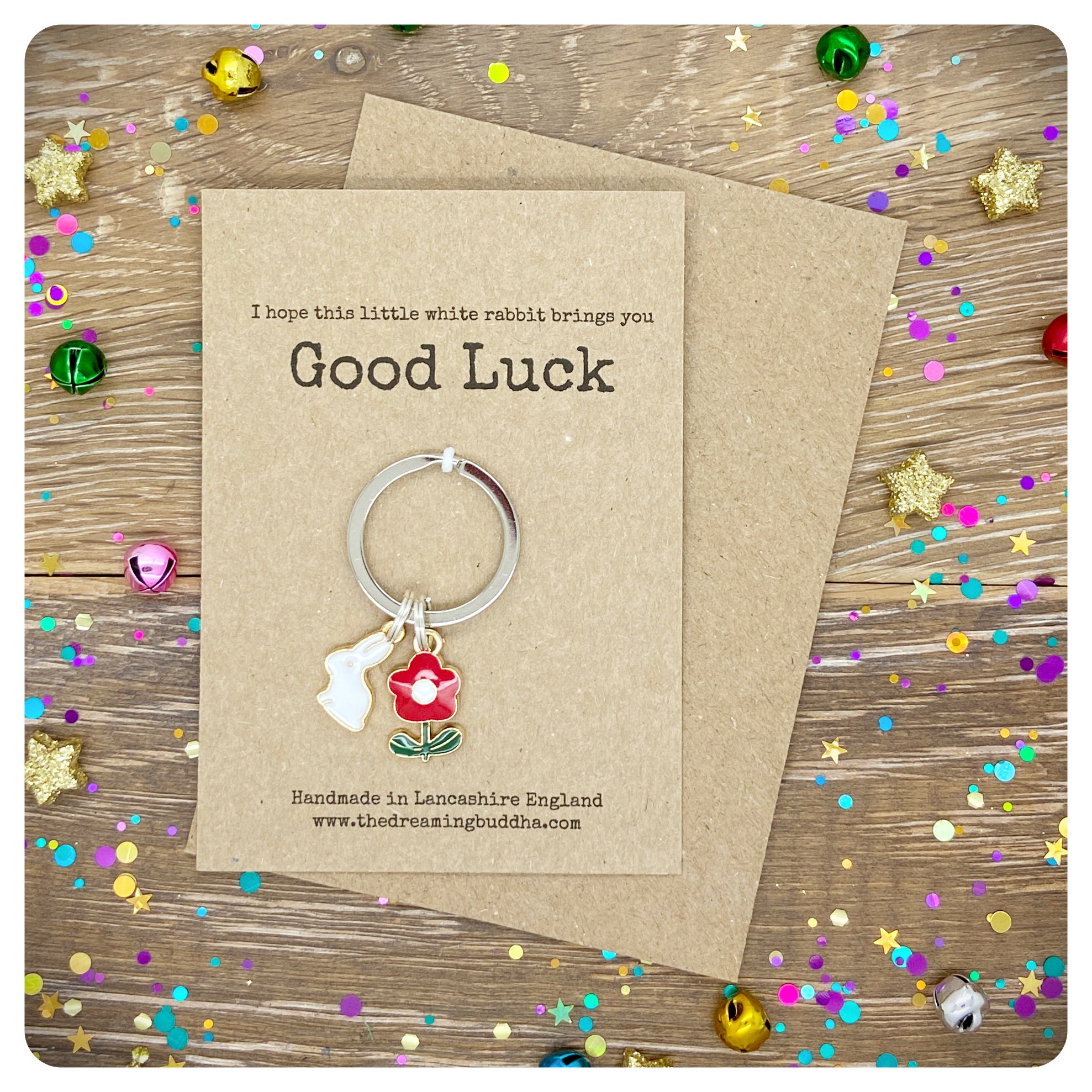 Good Luck Rabbit Keyring, Lucky Driving Test Gift, New School Bag Charm ...