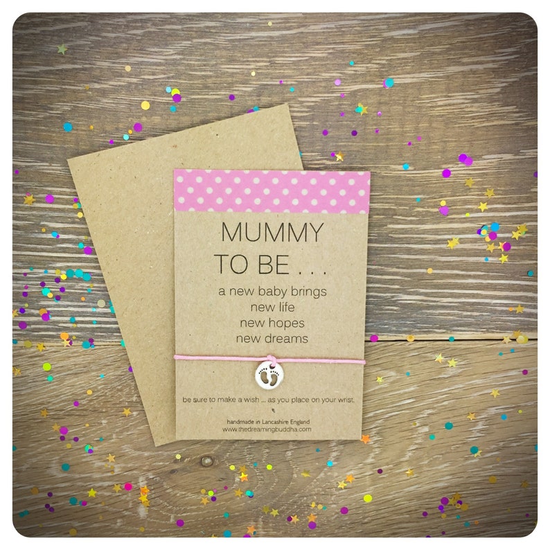 Mummy Wish Bracelet Gift for New Mum Baby Shower Gift Etsy UK