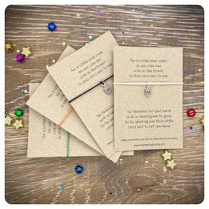 Set Of 4 Teacher Thank You Wish String Bracelets Gift, School Leavers Nursery Gift, Teaching Assistant Gift, Keyworker Thank You Present