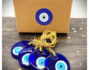 4 x Evil Eye Home Ornaments, Nazar Hanging Decorations