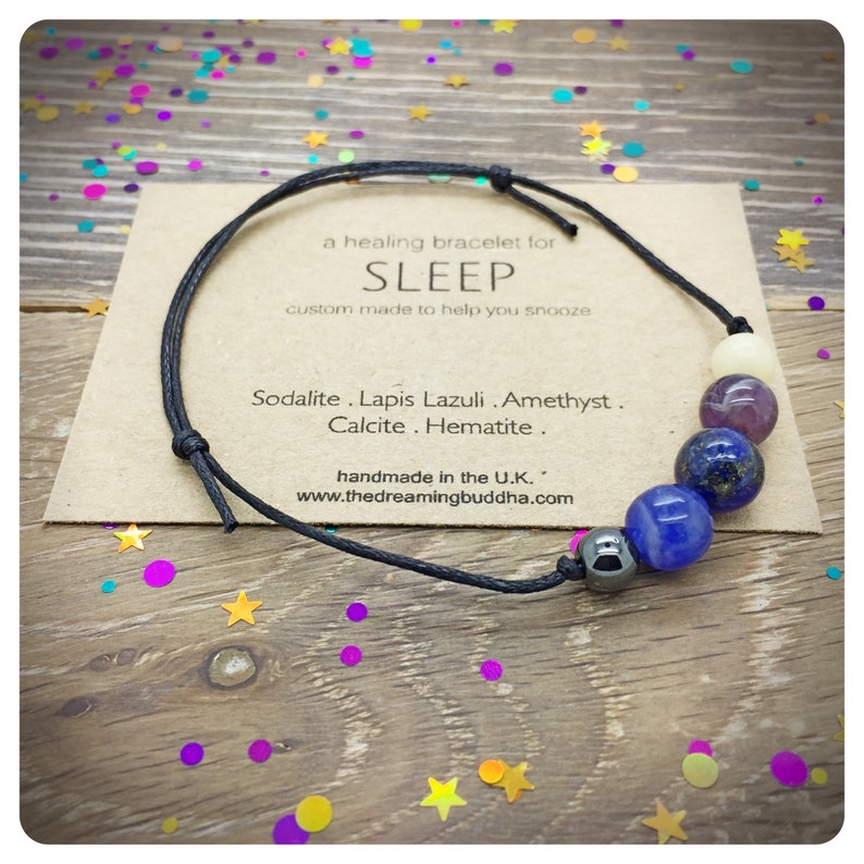 Sleep Bracelet Insomnia Bracelet Sleep Crystals Sleep Gift Etsy