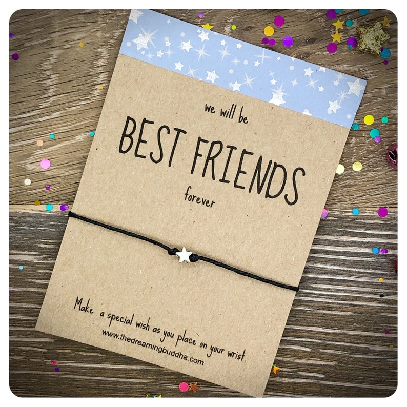 Best Friend Bracelet Best Friends Wish Bracelet Friends Etsy