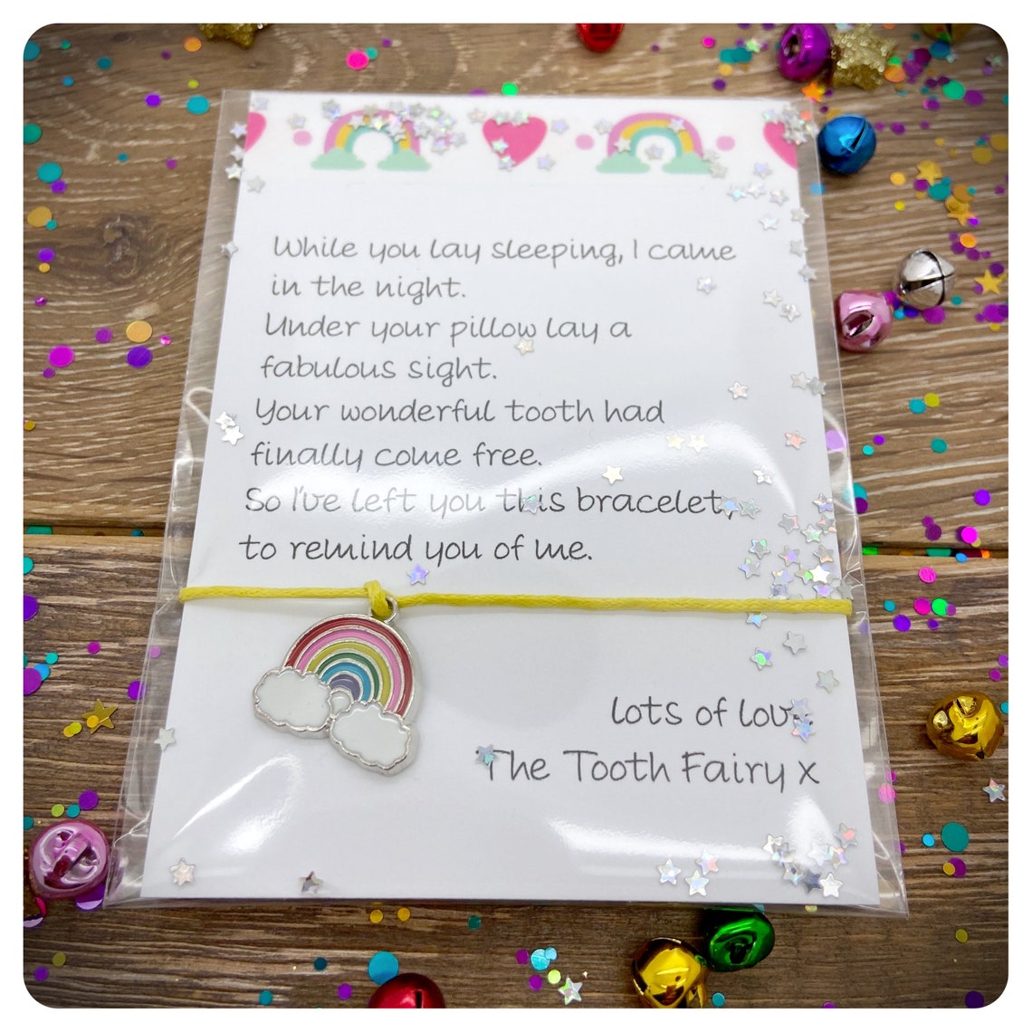 Tooth Fairy Message Card Tooth Fairy Wish Bracelet Tooth - Etsy