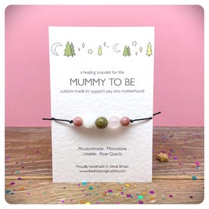 Mummy To Be Crystal Bracelet, Baby Shower Pregnancy Gift, Congratulations Pregnancy, Mum To Be Support, Pregnancy Mothers Day Gift