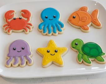 Under the Sea Cookie Cutter Set: Ocean Animal Shapes Cutters