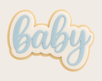Baby Text Cookie Cutter for Baby Showers cookies - cutters set of 5