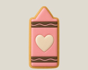Crayon Cookie Cutter - School items Cutter Set, 6pcs