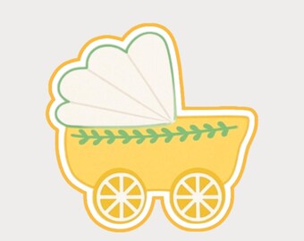 Baby Stroller Cookie Cutter  : Baby Shower Cookie Cutters Set