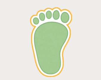 Footprint Cookie Cutter : Baby Shower Cookie Cutters Set