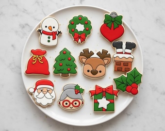 Mini Christmas Cookie Cutter Set | advent calendar cutters - 12 options