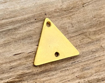 Gold Plated Triangle Connector: 18mm, Link
