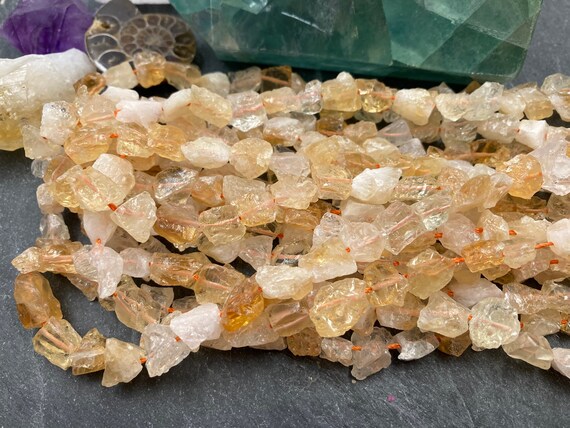 Raw cheap citrine beads