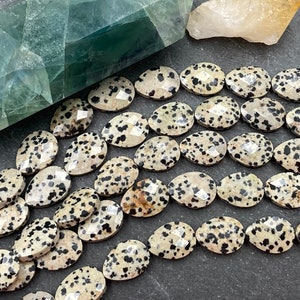 Dalmatian Jasper Drop Beads, 18mm, Faceted, 8 Inch Strand, Natural Beads, Jasper Beads, Teardrop, Dalmatian Jasper, Drop, Beads, Earthy image 5