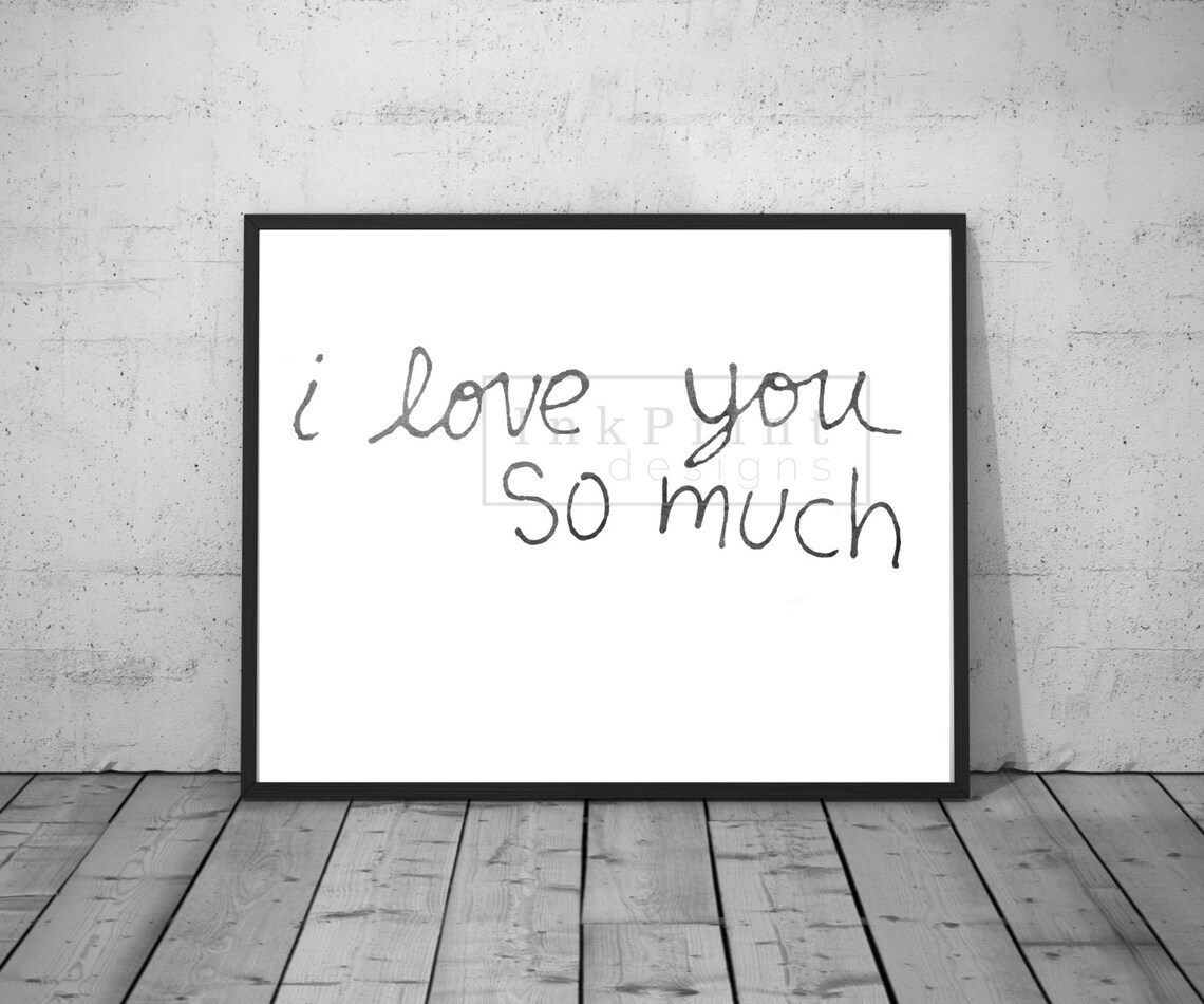 Printable Watercolor I Love You so Much (austin, TX Mural) - Etsy