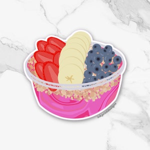 Acai Bowl Sticker (Medium or Large)