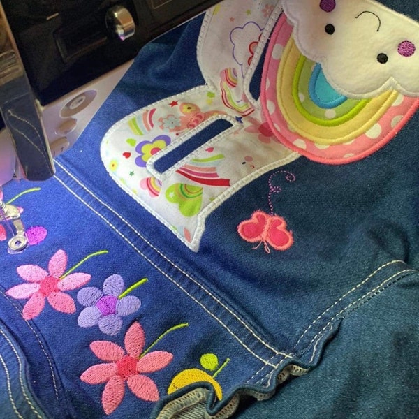 Baby Denim Jacket Etsy