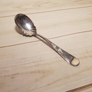James W Tufts Victorian Silverplate Berry Spoon, Silver Plated Flatware, Unique Spoon Gift, 1800's Antique Spoon, Decorative Spoons image 8