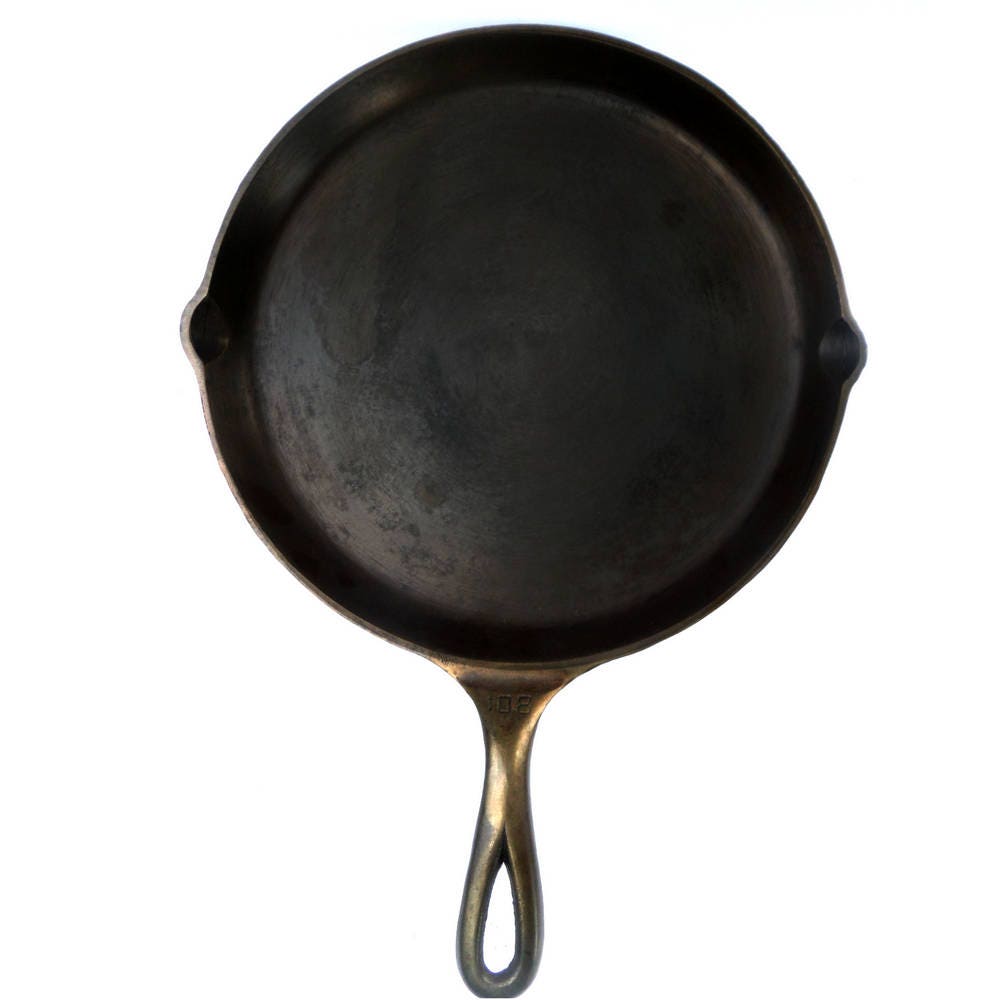 Griswold Cast Iron Skillet Griddle No.108 Cast Iron Cookware Etsy