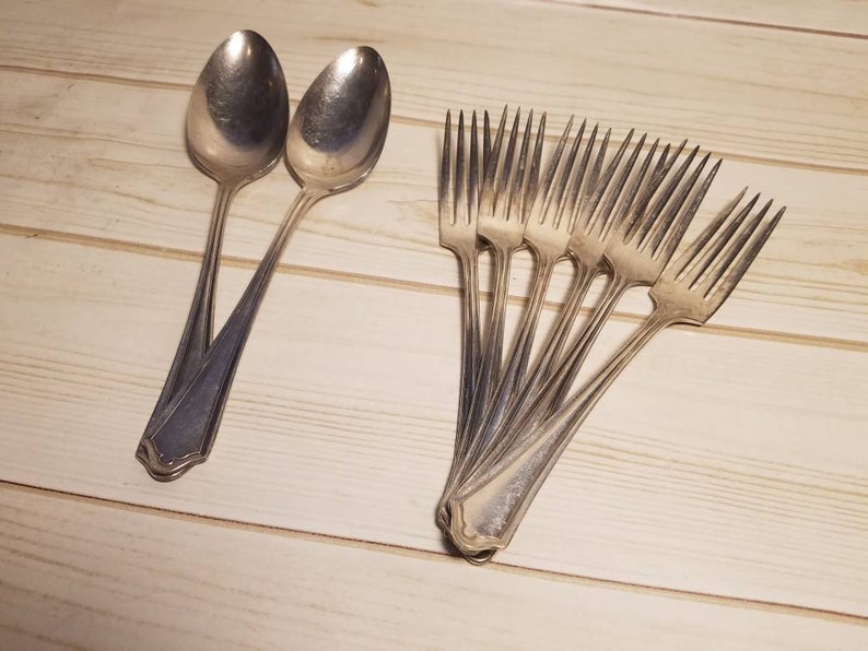 Oneida Community Par Plate VernonAshley Silverplate Flatware Etsy