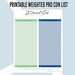 Printable Weighted Pro Con List Pros and Cons List Pro and Con Sheet ...