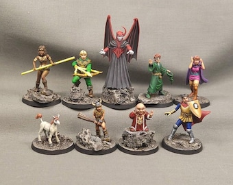 DnD Cartoon Miniature 28mm 32mm Tabletop RPG Dungeons and dragons.