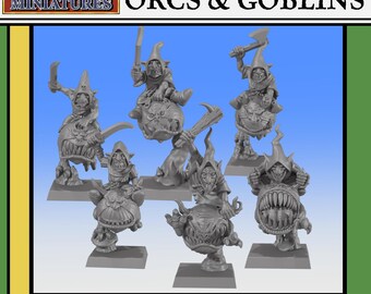 Goblin Gobbler Maw Jumpers 32mm Tabletop RPG 3D Printed Resin Unpainted