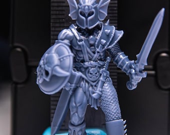 Warduke Villain Cartoon Miniature 28mm 32mm Tabletop RPG 3D Printed Resin V2