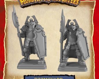 Undead Lord Returns Doom Guard 2-Pack Fantasy Quest 32mm Miniature 3D Printed
