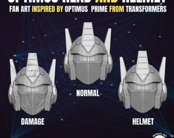 Disguised Robots Prime guy  1:12 Scale 3D Printed Resin Unpainted 6 Inch