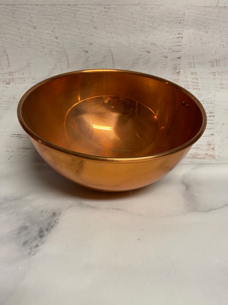 Vintage Copper Bowl 4034 image 6