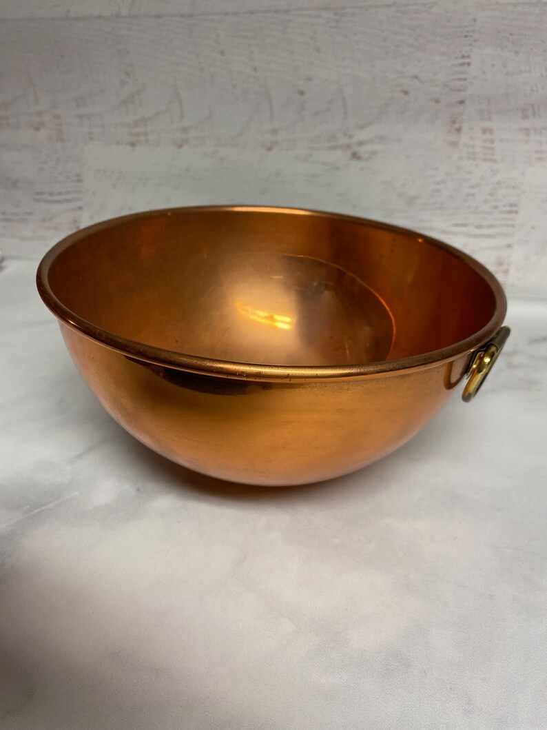 Vintage Copper Bowl 4034 image 8