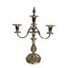 Antique Sheffield Silver Three Arm Candelabra with Candle Snuffer, Pair of Candelabras (4043) 