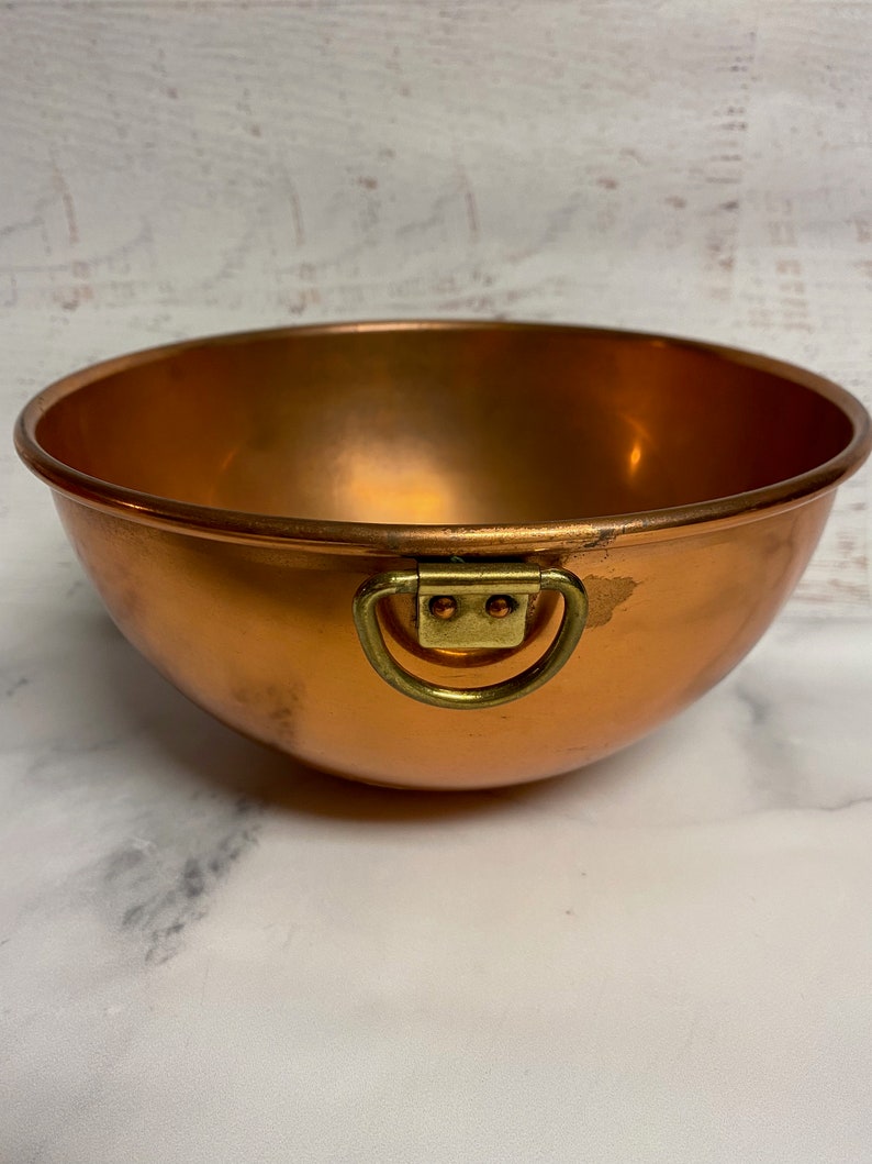Vintage Copper Bowl 4034 image 10