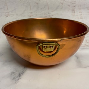 Vintage Copper Bowl 4034 image 7