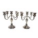 Vintage Mid Century Modern 5 arm Candelabra, Pair of Candelabras 