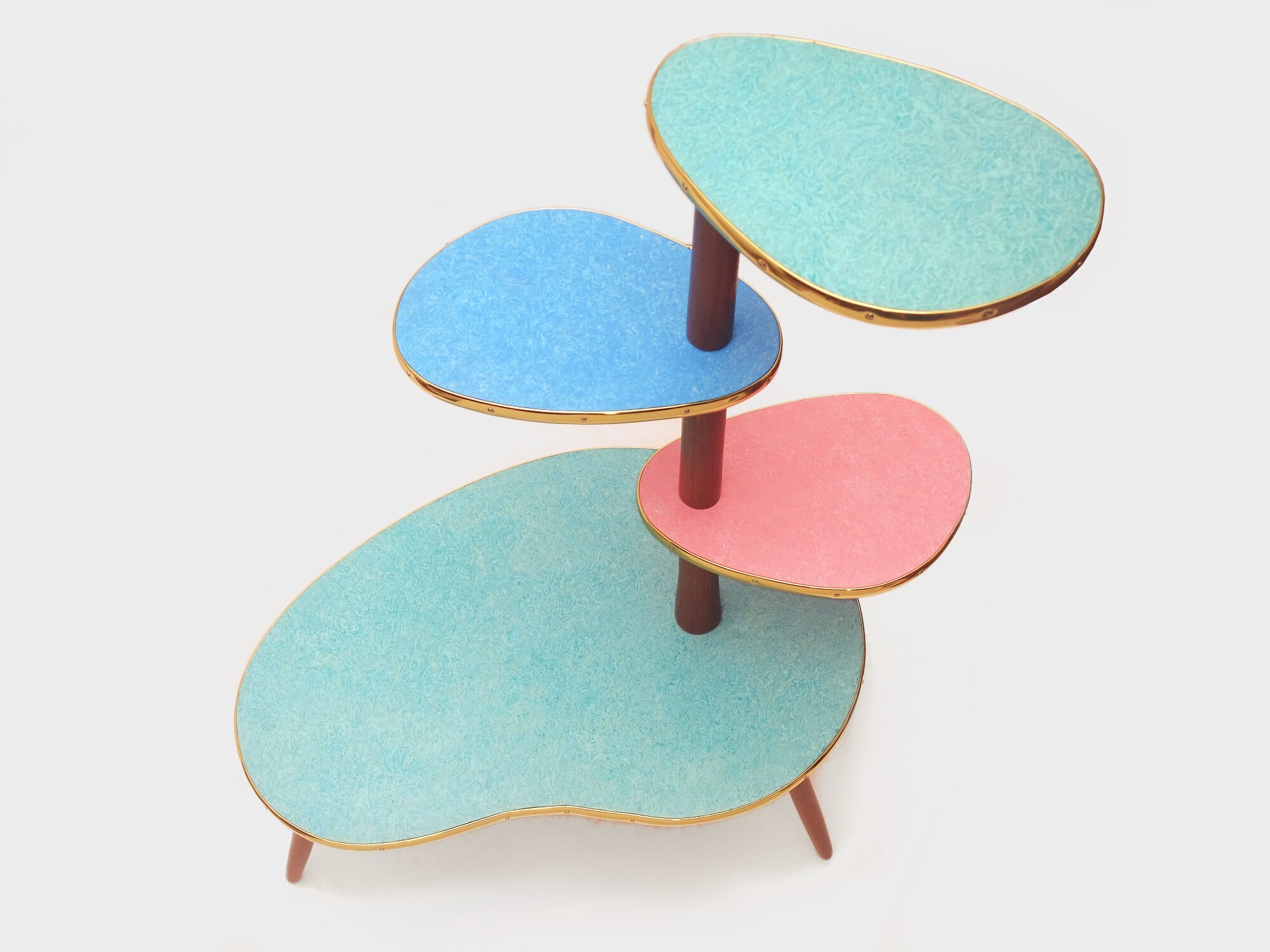 Tiered Plant Stand Mid Century Modern Style Multi Level Flower - Etsy