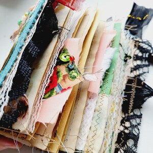 VINTAGE Junk Journal, HARVEST TIME, Handmade Dark Journal, houses, nature, collage, notebook