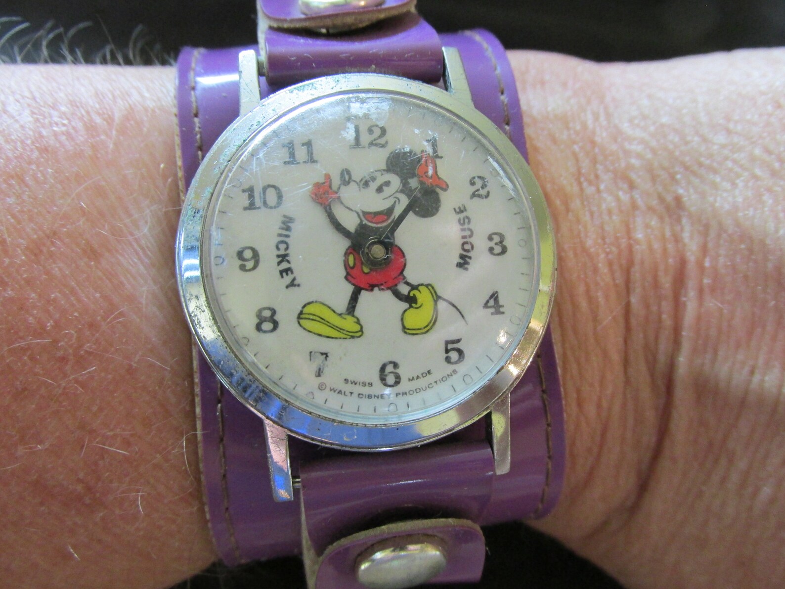 Vintage Bradley Mickey Mouse Watch Swiss Made Walt Disney Etsy