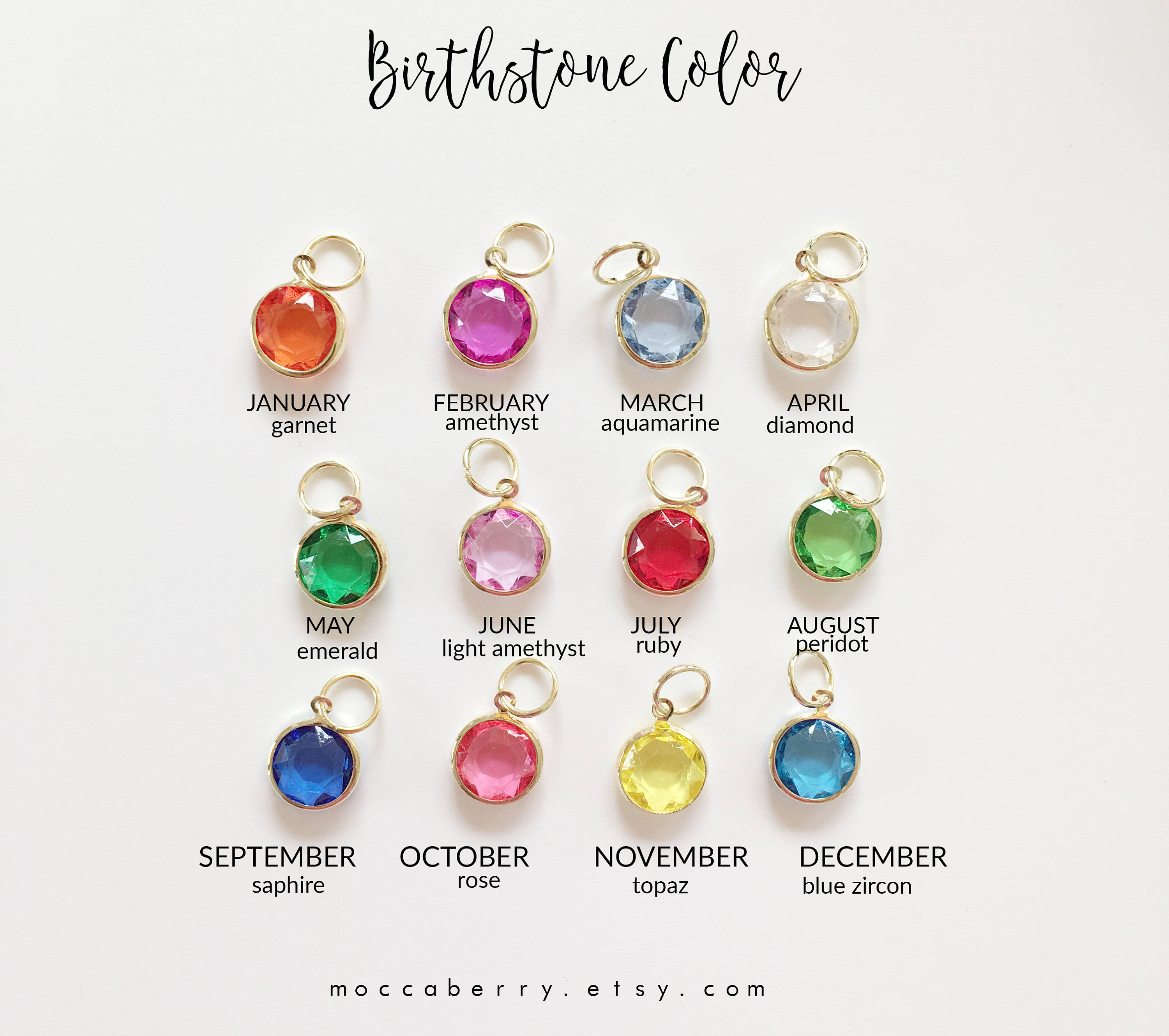 March Birthstone Keyring Aquamarine Colour