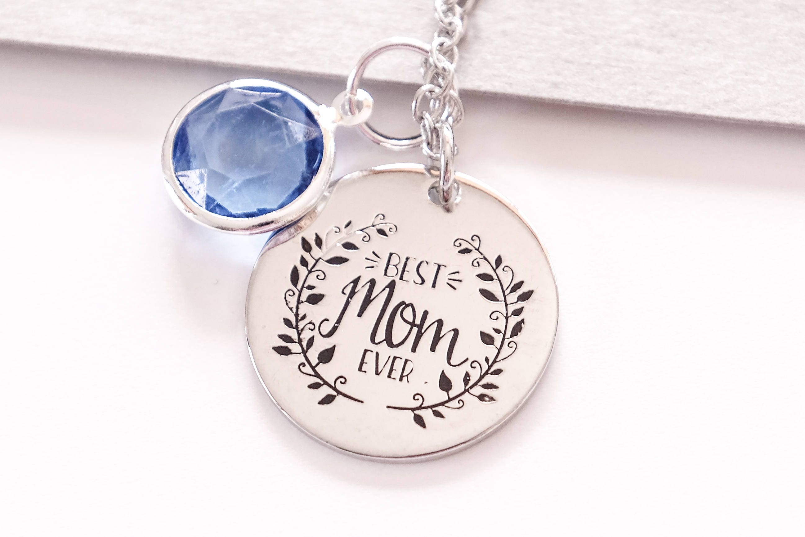 Best Mom Ever Gift Mother Day Gift Idea Birthstone Mom