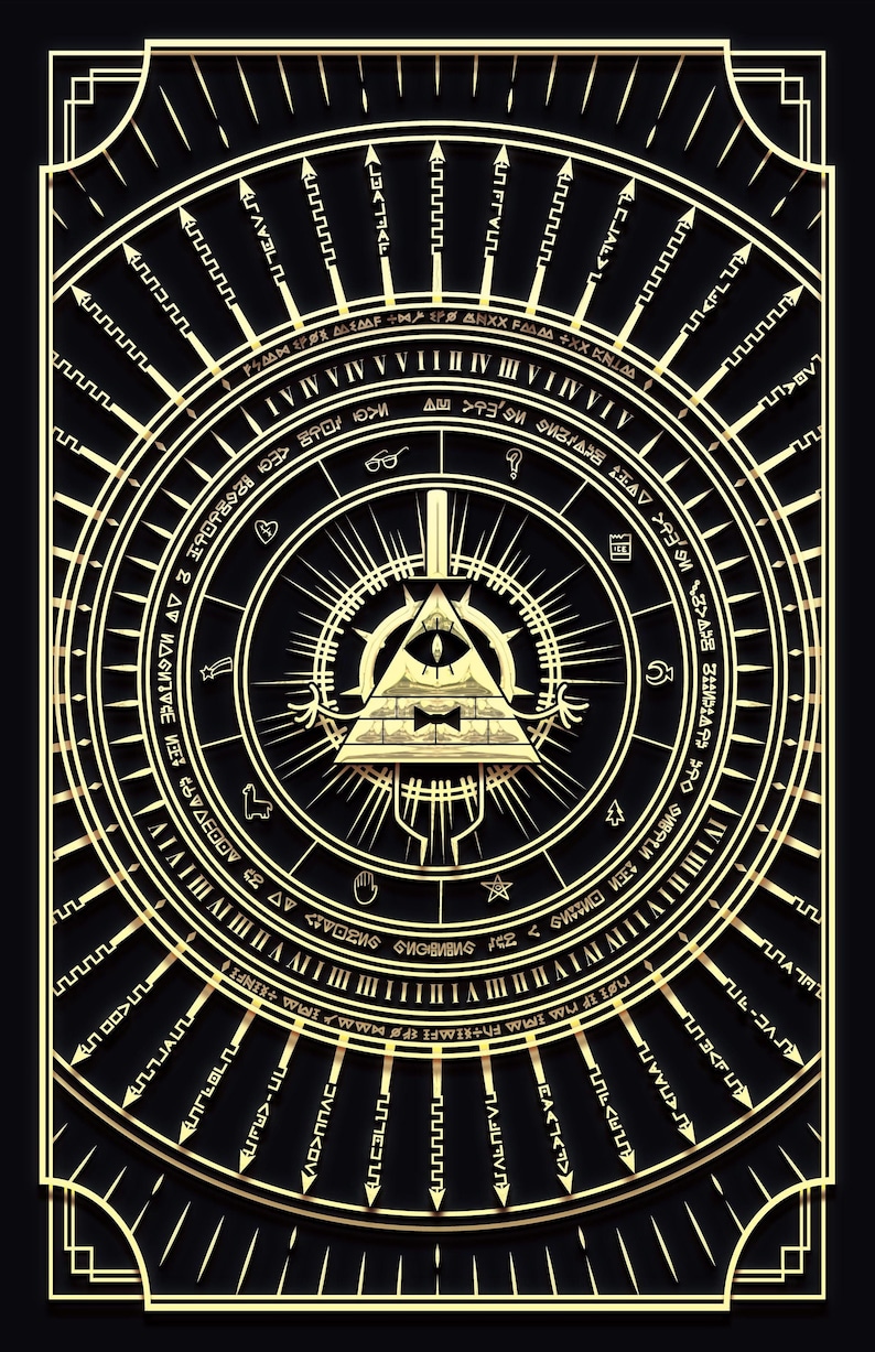 The Ciphers of Bill, Print, Poster, Gravity Falls, Book of Bill, Bill ...