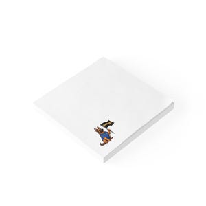 Blocchi note personalizzati con cani poliziotto, articoli per ufficio, regali per amanti dei cani, cancelleria, set di post-it, design di cani carini