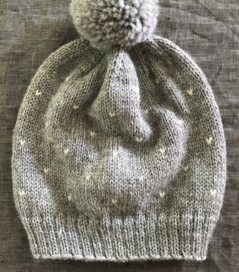 Bonnet Bébé Gap Avec Pompons - Navy à Pois Blancs - Taille M/L - Neuf Avec étiquettes