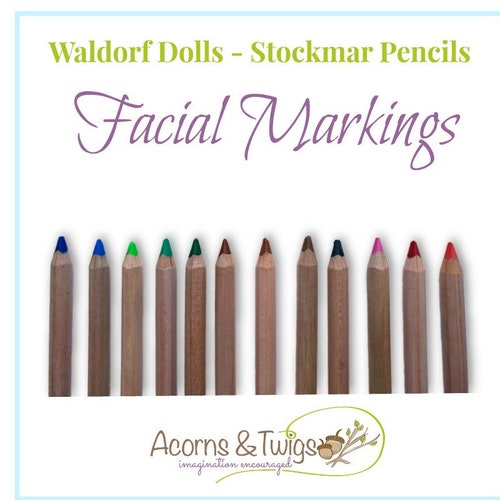 Colored Pencils for Facial Features on Cloth Dolls Waldorf Etsy