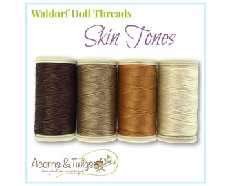 60 m Nylon - Waldorf Doll Making Supplies / Skin Tone Sewing Thread / 100% Bonded Nylon