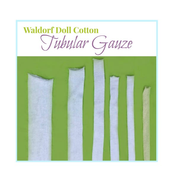 Waldorf Doll Tubular Gauze, Doll's Cotton Tubing, Inner Head Fabric, Waldorf Doll Making Supplies, Cloth Dolls, Fabric Dolls Supplies