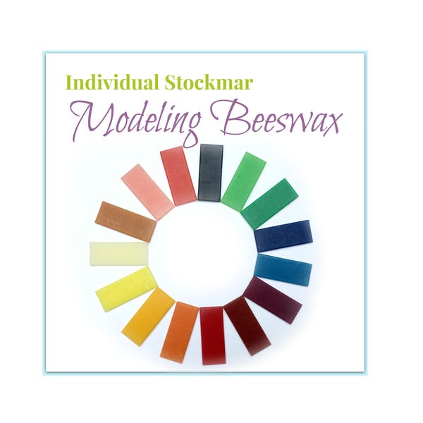 Stockmar Modeling Beeswax, Waldorf Homeschool Supply, Sensory Play, Art for Children, Moulding, Goethe's Theory of Colors, Modeling Supply