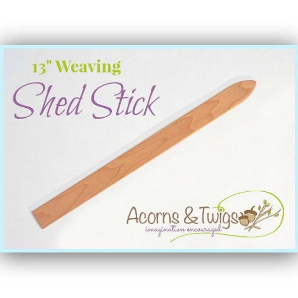 Shed Stick for Weaving, 13" Weaving Sword, Pickup Stick for Table Looms, Pattern Stick, Warp Pickup Stick Shed, Ashford Weaving Shed Stick