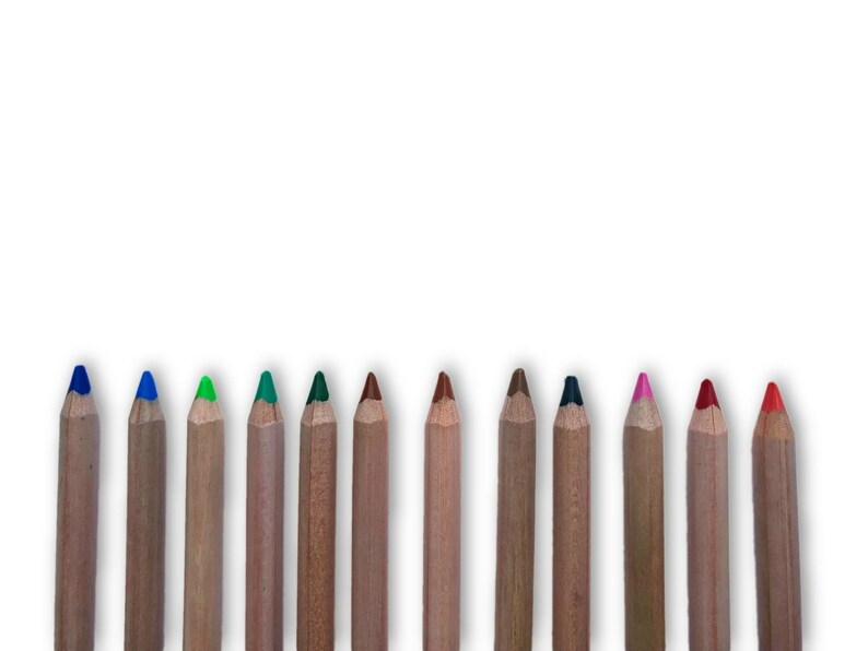 Colored Pencils for Facial Features on Cloth Dolls Waldorf Etsy